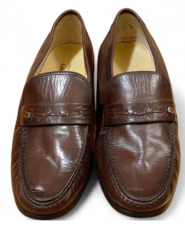 Jarman Men’s Brown Kid Skin Loafers Size 11 Eee Penny Loafer Oxblood New